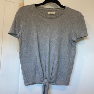 Madewell Grey Tie T-shirt